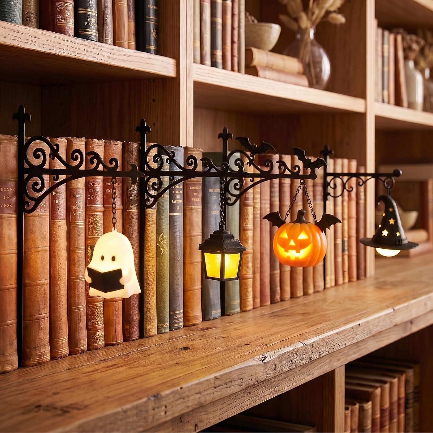 Lighting Decor Ideas - Библиотечный фонарь-декоративное освещение для книжной полки,