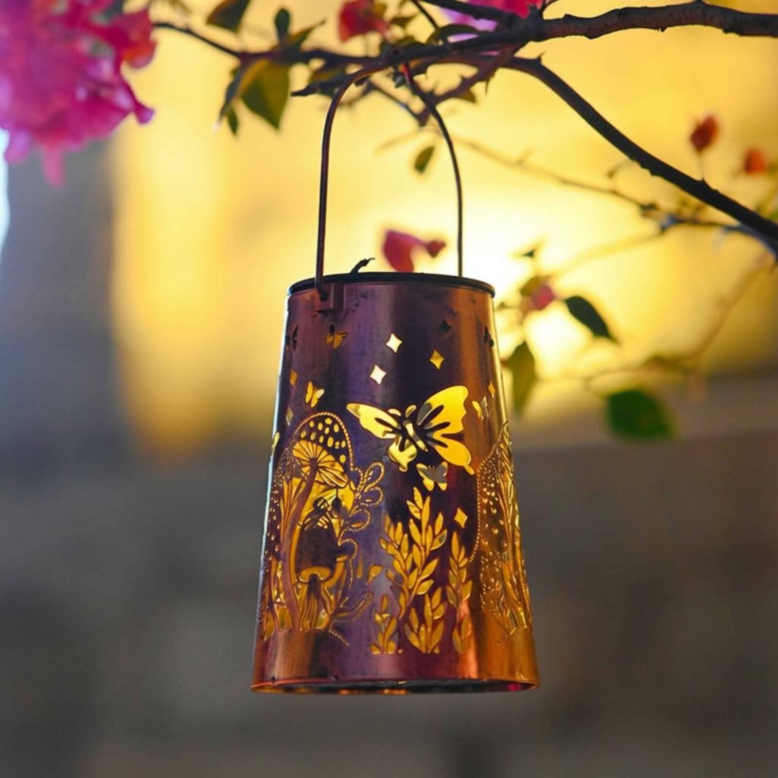 Garden Lighting Decor - Уличный светильник с цветочным узором для