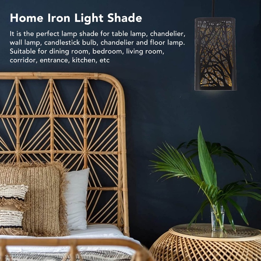 Geometric Lamp Shade - Модный железный абажур с геометрическим узором,