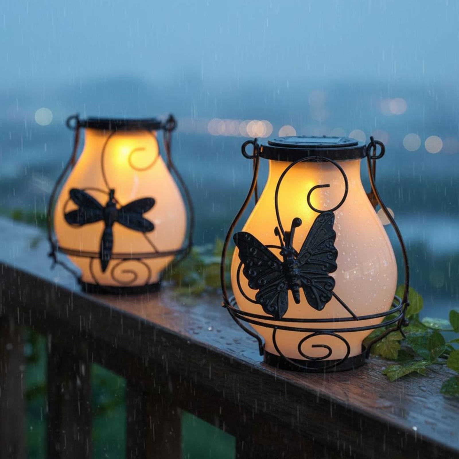 Garden Lighting Decor - Солнечный фонарь-бабочка, водонепроницаемый, декоративный светильник для