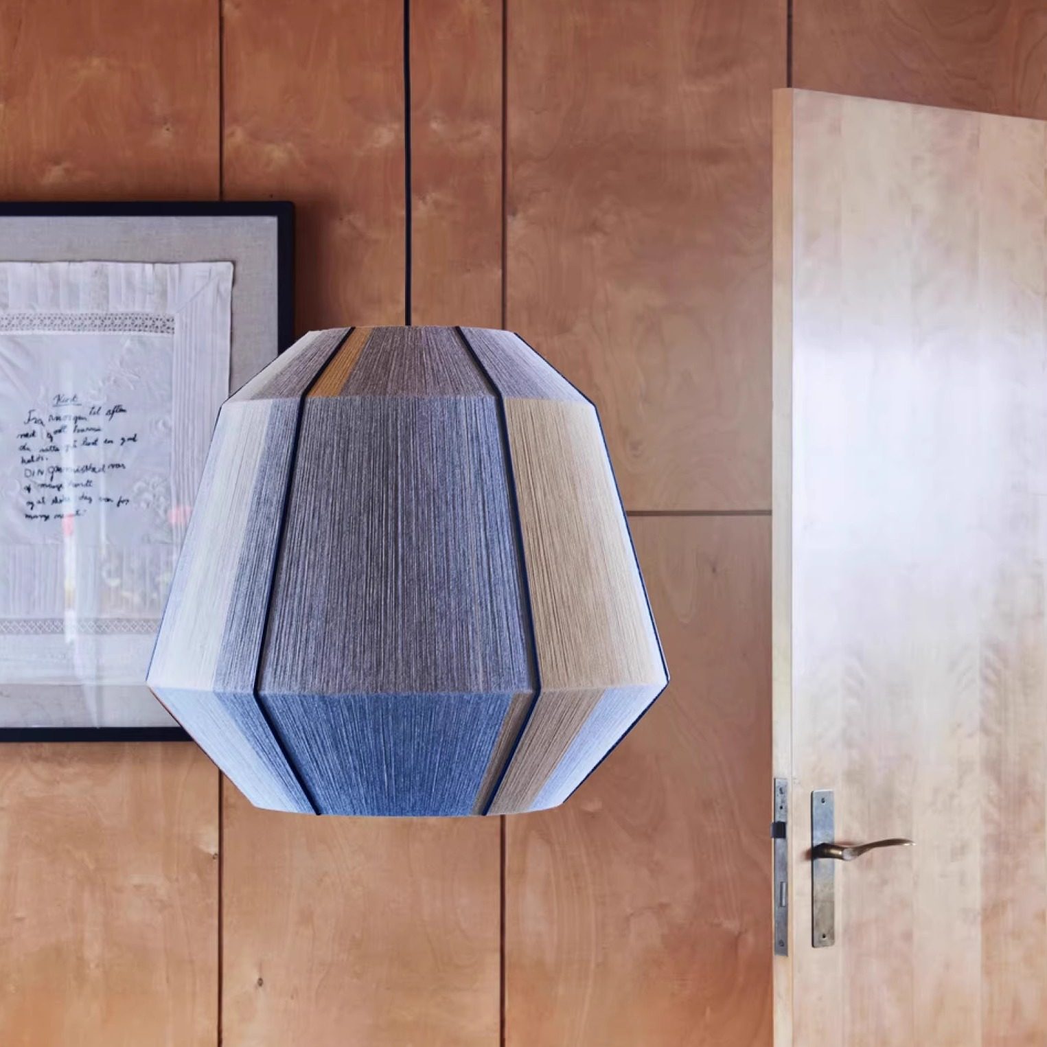 Geometric Lamp Shade - Подвесной светильник из ротанга в стиле