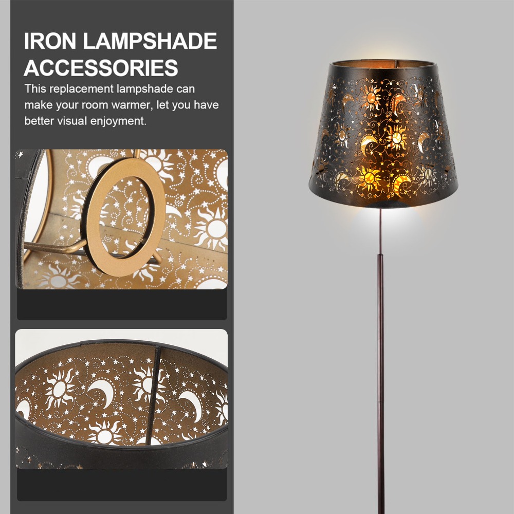 Geometric Lamp Shade - Простой железный абажур с геометрическим узором,