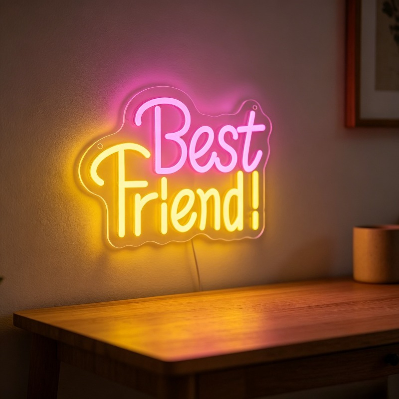 Неоновая вывеска «Лучшая подру – обзор и цена Bedroom Lighting Decor Ideas
