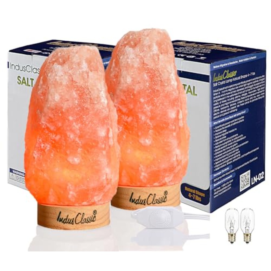LN-02 Набор из 2-х натуральных – обзор и цена Himalayan Salt Lamp
