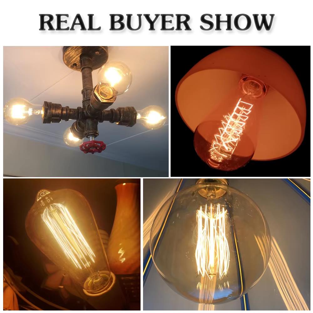 Ретро лампочка Эдисона E27 40  – обзор и цена Lighting Decor Ideas